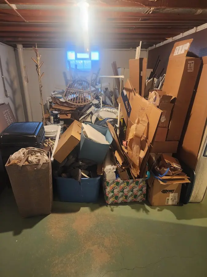 Roll-off dumpster container at job site for 6 Yard Dumpster Rental in Boulder